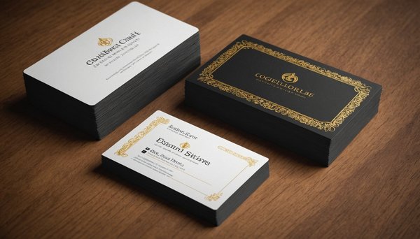 Impression de carte de visite avec dorure à chaud : l'élégance en main